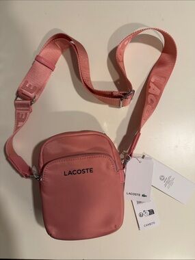 Lacoste Pink Compact Crossbody Camera Bag